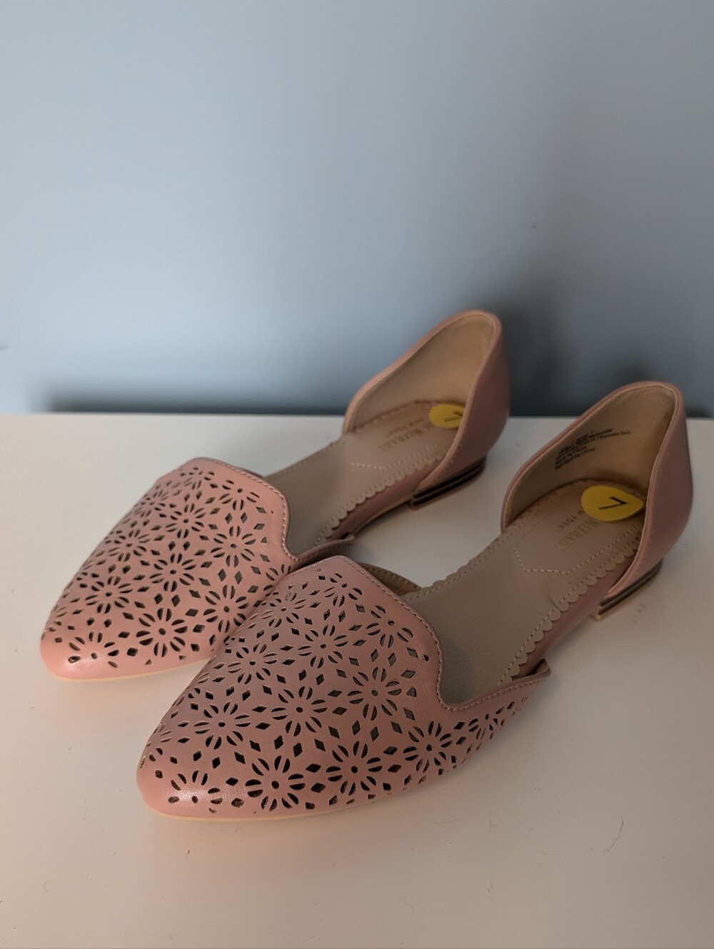 Isaac Mizrahi Laser Cut D'Orsay Flats